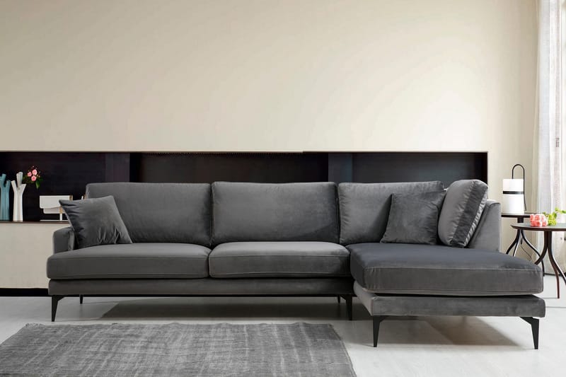 Stacker Hörnsoffa med Divan Höger - Svart - Möbler - Vardagsrum - Soffor - Divansoffa & schäslong