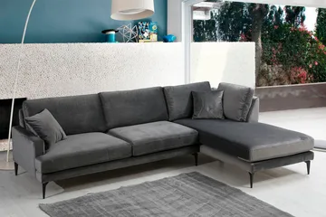 Stacker Hörnsoffa med Divan Höger - Svart - Möbler - Vardagsrum - Soffor - Divansoffa & schäslong