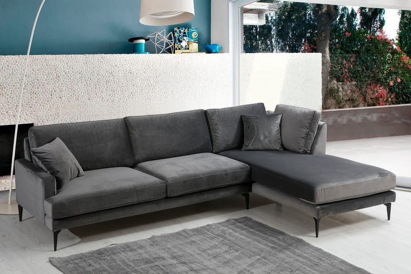 Stacker Hörnsoffa med Divan Höger - Svart - Möbler - Vardagsrum - Soffor - Divansoffa & schäslong