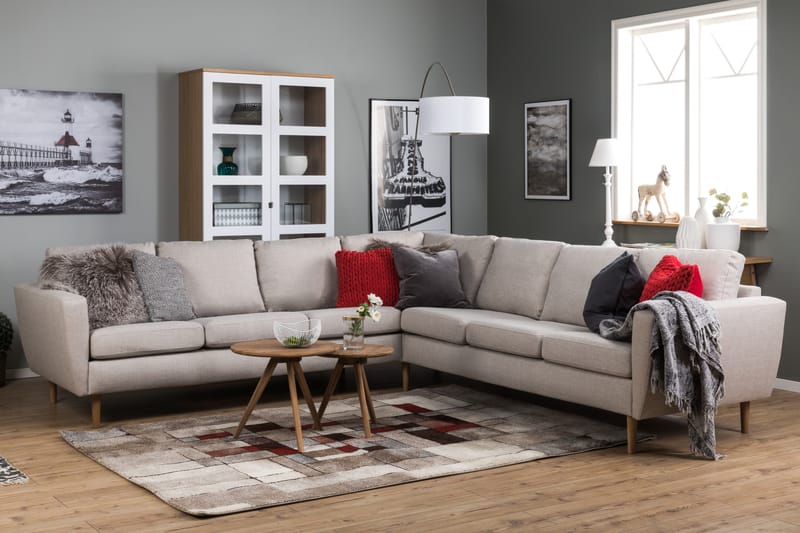 STAMFORD Large Hörnsoffa Beige -   - Hörnsoffor