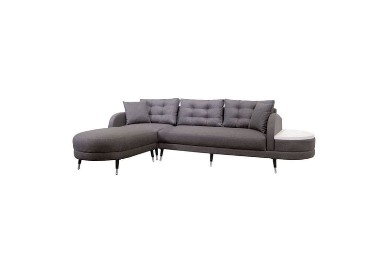 Sufian 3-sits Soffa med Divan - Antracit - Möbler - Vardagsrum - Soffor - Divansoffa & schäslong