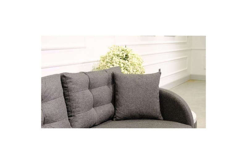 Sufian 3-sits Soffa med Divan - Antracit - Möbler - Vardagsrum - Soffor - Divansoffa & schäslong