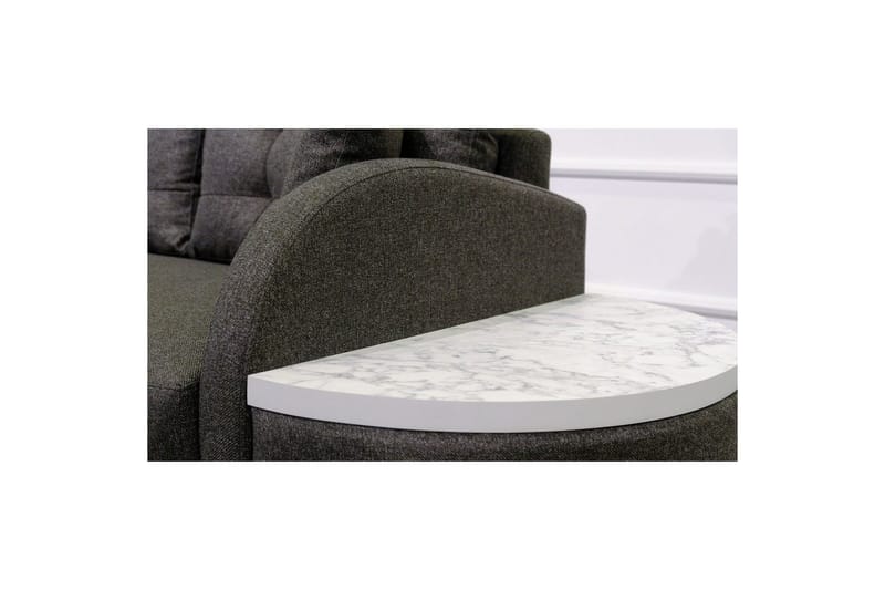 Sufian 3-sits Soffa med Divan - Antracit - Möbler - Vardagsrum - Soffor - Divansoffa & schäslong