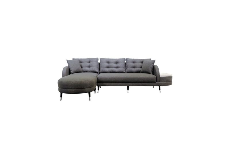 Sufian 3-sits Soffa med Divan - Antracit - Möbler - Vardagsrum - Soffor - Divansoffa & schäslong