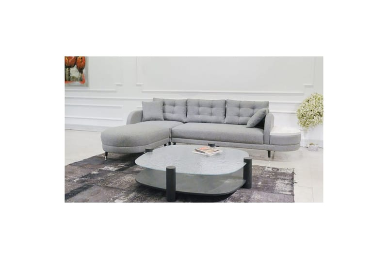 Sufian 3-sits Soffa med Divan - Mörkgrå - Möbler - Vardagsrum - Soffor - Divansoffa & schäslong