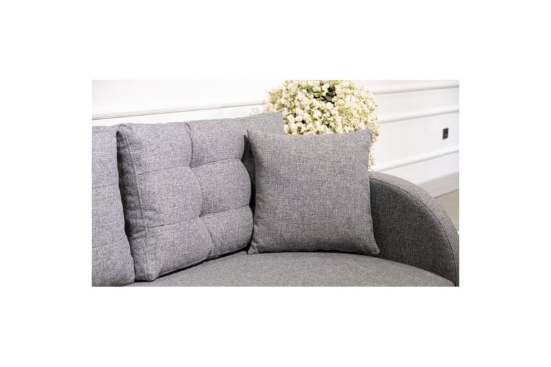 Sufian 3-sits Soffa med Divan - Mörkgrå - Möbler - Vardagsrum - Soffor - Divansoffa & schäslong