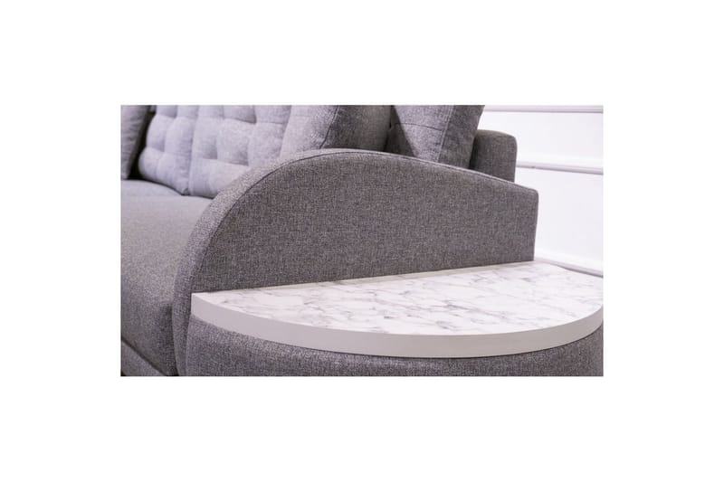 Sufian 3-sits Soffa med Divan - Mörkgrå - Möbler - Vardagsrum - Soffor - Divansoffa & schäslong