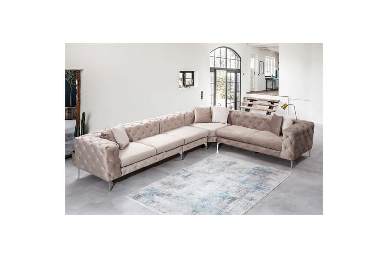 Sufian Hörnsoffa 5-sits - Beige - Möbler - Vardagsrum - Soffor - Hörnsoffor