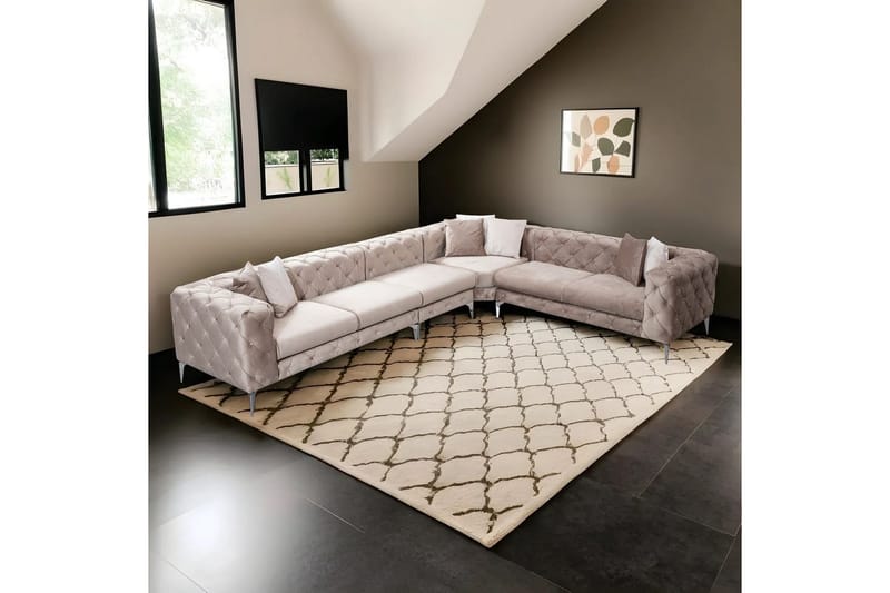 Sufian Hörnsoffa 5-sits - Beige - Möbler - Vardagsrum - Soffor - Hörnsoffor