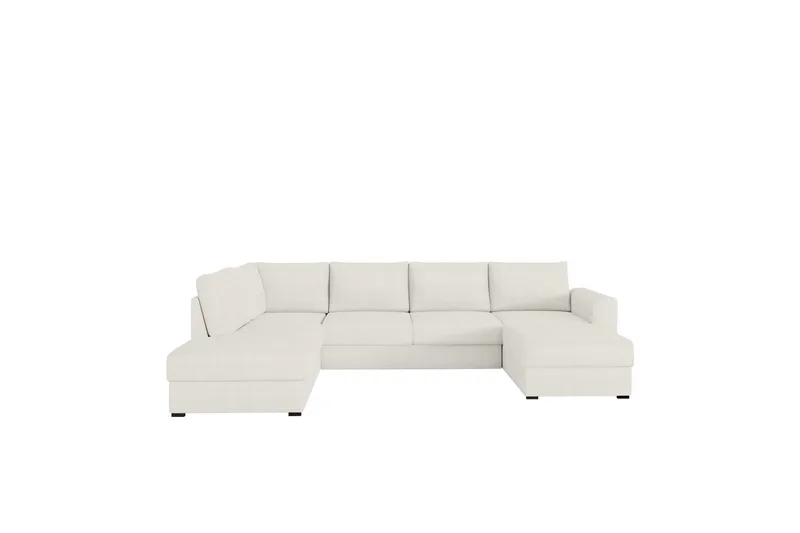 Taberk Soffa med Divan och Schäslong 4-sits - Vit - Möbler - Vardagsrum - Soffor - U-soffor