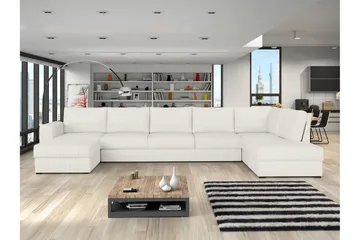 Taberk Soffa med Divan och Schäslong 5-sits - Vit - Möbler - Vardagsrum - Soffor - U-soffor