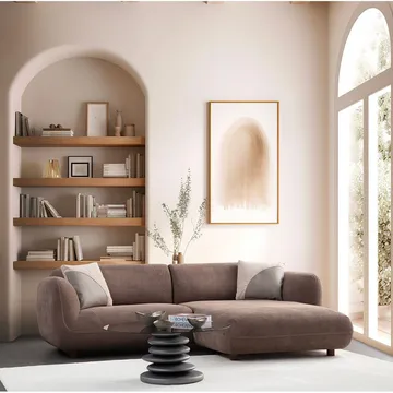 Talrosen 3-sits Soffa med Divan - Brun - Möbler - Vardagsrum - Soffor - Divansoffa & schäslong