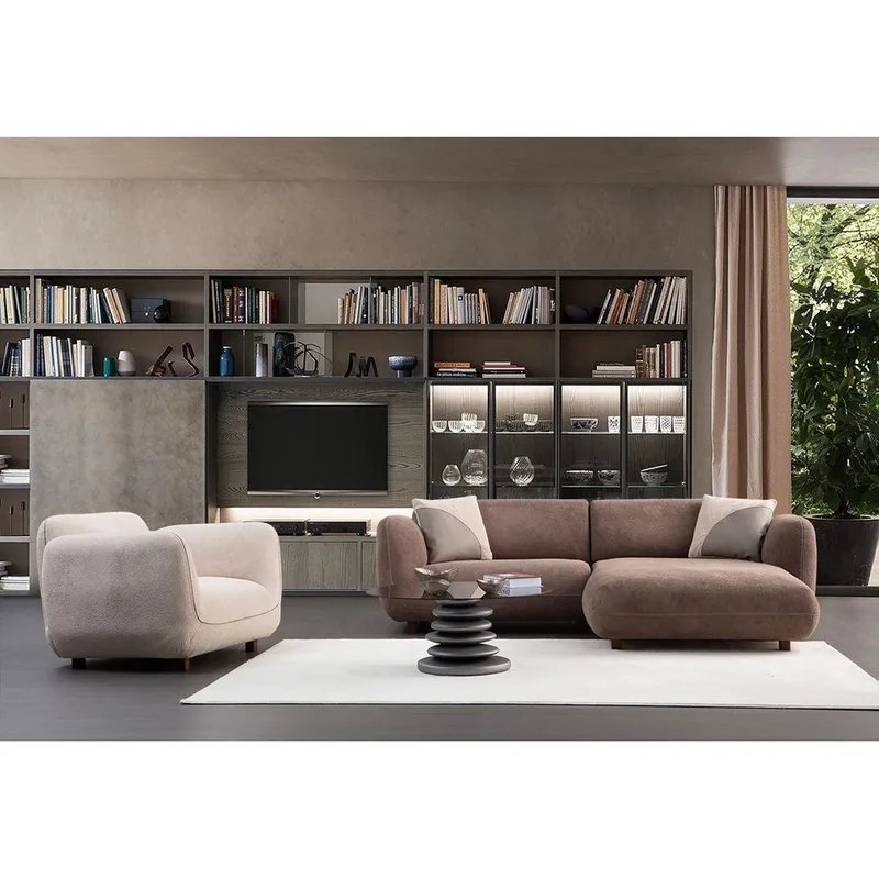 Talrosen 3-sits Soffa med Divan - Brun - Möbler - Vardagsrum - Soffor - Divansoffa & schäslong