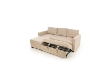 Tareen Soffa med Divan 3-sits - Beige - Möbler - Vardagsrum - Bäddsoffor - Bäddsoffa divan