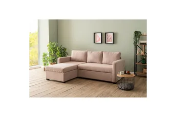 Tareen Soffa med Divan 3-sits - Brun - Möbler - Vardagsrum - Bäddsoffor - Bäddsoffa divan