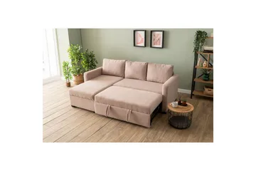 Tareen Soffa med Divan 3-sits - Brun - Möbler - Vardagsrum - Bäddsoffor - Bäddsoffa divan