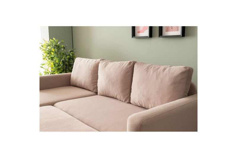 Tareen Soffa med Divan 3-sits - Brun - Möbler - Vardagsrum - Soffor - Divansoffa & schäslong
