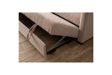 Tareen Soffa med Divan 3-sits - Brun - Möbler - Vardagsrum - Bäddsoffor - Bäddsoffa divan