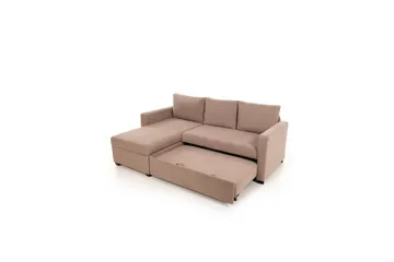 Tareen Soffa med Divan 3-sits - Brun - Möbler - Vardagsrum - Bäddsoffor - Bäddsoffa divan