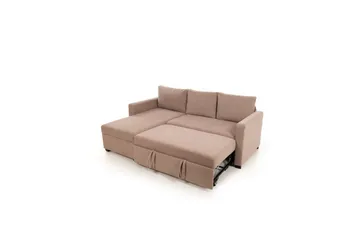 Tareen Soffa med Divan 3-sits - Brun - Möbler - Vardagsrum - Bäddsoffor - Bäddsoffa divan