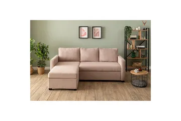 Tareen Soffa med Divan 3-sits - Brun - Möbler - Vardagsrum - Bäddsoffor - Bäddsoffa divan