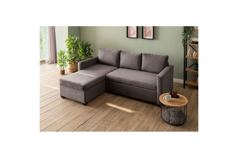 Tareen Soffa med Divan 3-sits - Grå - Möbler - Vardagsrum - Soffor - Divansoffa & schäslong