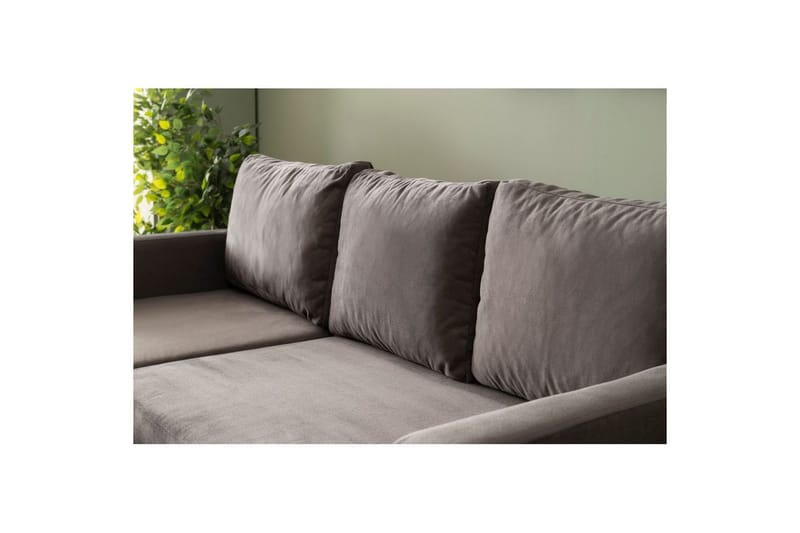 Tareen Soffa med Divan 3-sits - Grå - Möbler - Vardagsrum - Soffor - Divansoffa & schäslong