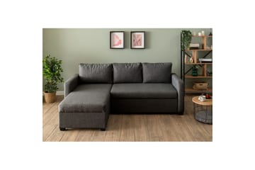 Tareen Soffa med Divan 3-sits - Mörkgrå - Möbler - Vardagsrum - Bäddsoffor - Bäddsoffa divan