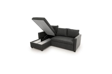 Tareen Soffa med Divan 3-sits - Mörkgrå - Möbler - Vardagsrum - Bäddsoffor - Bäddsoffa divan
