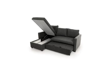 Tareen Soffa med Divan 3-sits - Mörkgrå - Möbler - Vardagsrum - Bäddsoffor - Bäddsoffa divan