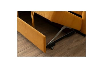 Tareen Soffa med Divan 3-sits - Sennepsgul - Möbler - Vardagsrum - Bäddsoffor - Bäddsoffa divan