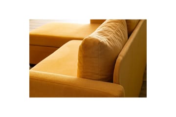 Tareen Soffa med Divan 3-sits - Sennepsgul - Möbler - Vardagsrum - Bäddsoffor - Bäddsoffa divan