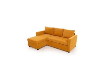 Tareen Soffa med Divan 3-sits - Sennepsgul - Möbler - Vardagsrum - Bäddsoffor - Bäddsoffa divan