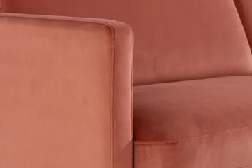 Teodin 2,5-sits Sammetssoffa med Schäslong Höger - Rosa - Möbler - Vardagsrum - Soffor - Sammetssoffor