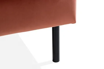 Teodin 2,5-sits Sammetssoffa med Schäslong Höger - Rosa - Möbler - Vardagsrum - Soffor - Sammetssoffor