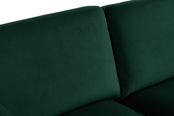 Teodin Sammetssoffa 2-sits med Divan Höger - Grön - Möbler - Vardagsrum - Soffor - Divansoffa & schäslong