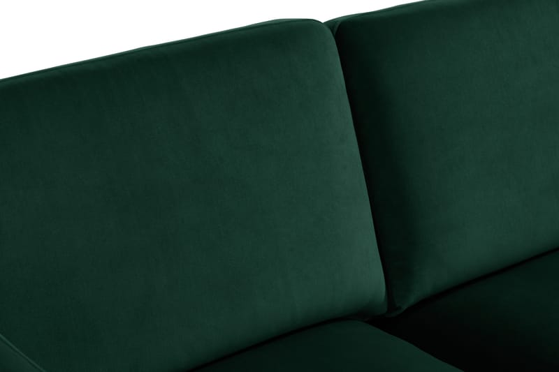 Teodin Sammetssoffa 2-sits med Divan Höger - Grön - Möbler - Vardagsrum - Soffor - Divansoffa & schäslong