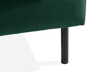 Teodin Sammetssoffa 2-sits med Divan Höger - Grön - Möbler - Vardagsrum - Soffor - Divansoffa & schäslong