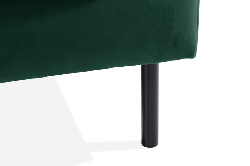 Teodin Sammetssoffa 2-sits med Divan Höger - Grön - Möbler - Vardagsrum - Soffor - Divansoffa & schäslong