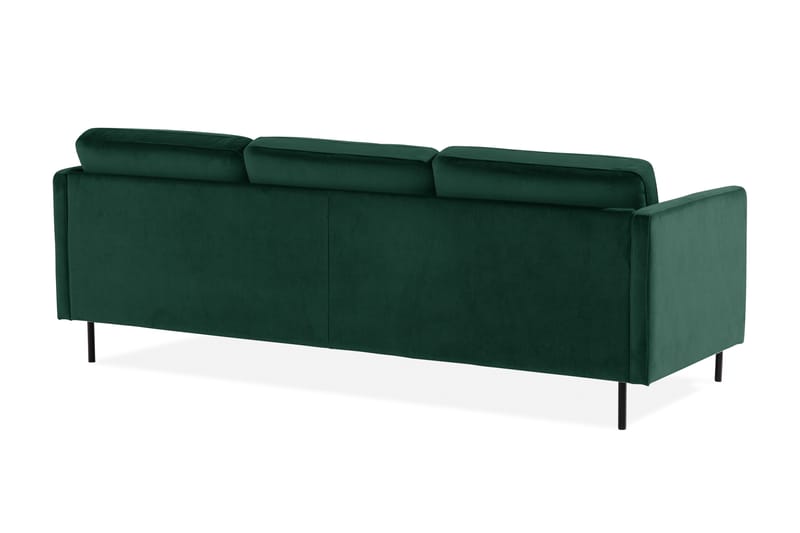 Teodin Sammetssoffa 2-sits med Divan Höger - Grön - Möbler - Vardagsrum - Soffor - Divansoffa & schäslong