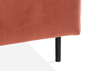Teodin Sammetssoffa 2-sits med Divan Höger - Rosa - Möbler - Vardagsrum - Soffor - Divansoffa & schäslong