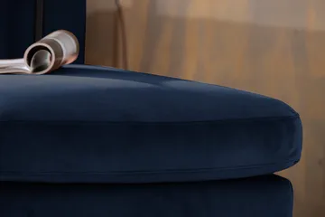 Teodin U-soffa med Divan Sammet Vänster - Blå - Möbler - Vardagsrum - Soffor - U-soffor