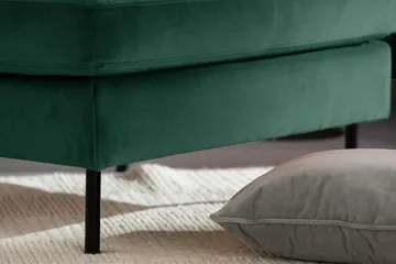 Teodin U-soffa med Divan Sammet Vänster - Grön - Möbler - Vardagsrum - Soffor - U-soffor