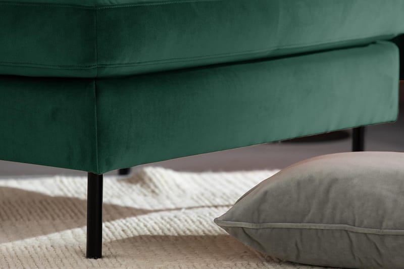 Teodin U-soffa med Divan Sammet Vänster - Grön - Möbler - Vardagsrum - Soffor - U-soffor