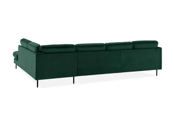 Teodin U-soffa med Divan Sammet Vänster - Grön - Möbler - Vardagsrum - Soffor - U-soffor