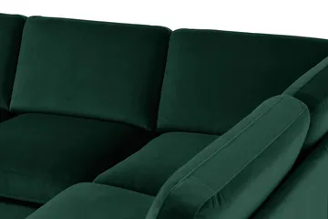 Teodin U-soffa med Divan Sammet Vänster - Grön - Möbler - Vardagsrum - Soffor - U-soffor