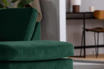 Teodin U-soffa med Divan Sammet Vänster - Grön - Möbler - Vardagsrum - Soffor - U-soffor