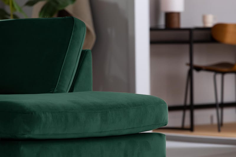 Teodin U-soffa med Divan Sammet Vänster - Grön - Möbler - Vardagsrum - Soffor - U-soffor