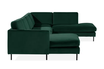 Teodin U-soffa med Divan Sammet Vänster - Grön - Möbler - Vardagsrum - Soffor - U-soffor