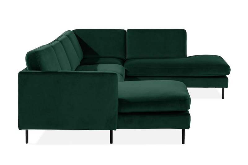 Teodin U-soffa med Divan Sammet Vänster - Grön - Möbler - Vardagsrum - Soffor - U-soffor